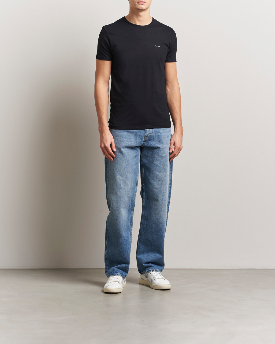 Heren | T-shirts | Paul Smith | 3-Pack Crew Neck T-Shirt Black