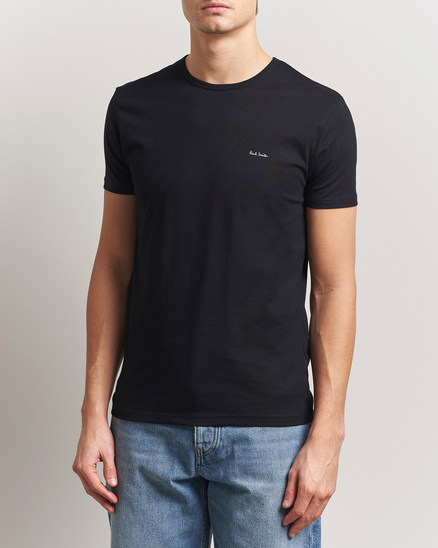 Heren | T-shirts | Paul Smith | 3-Pack Crew Neck T-Shirt Black