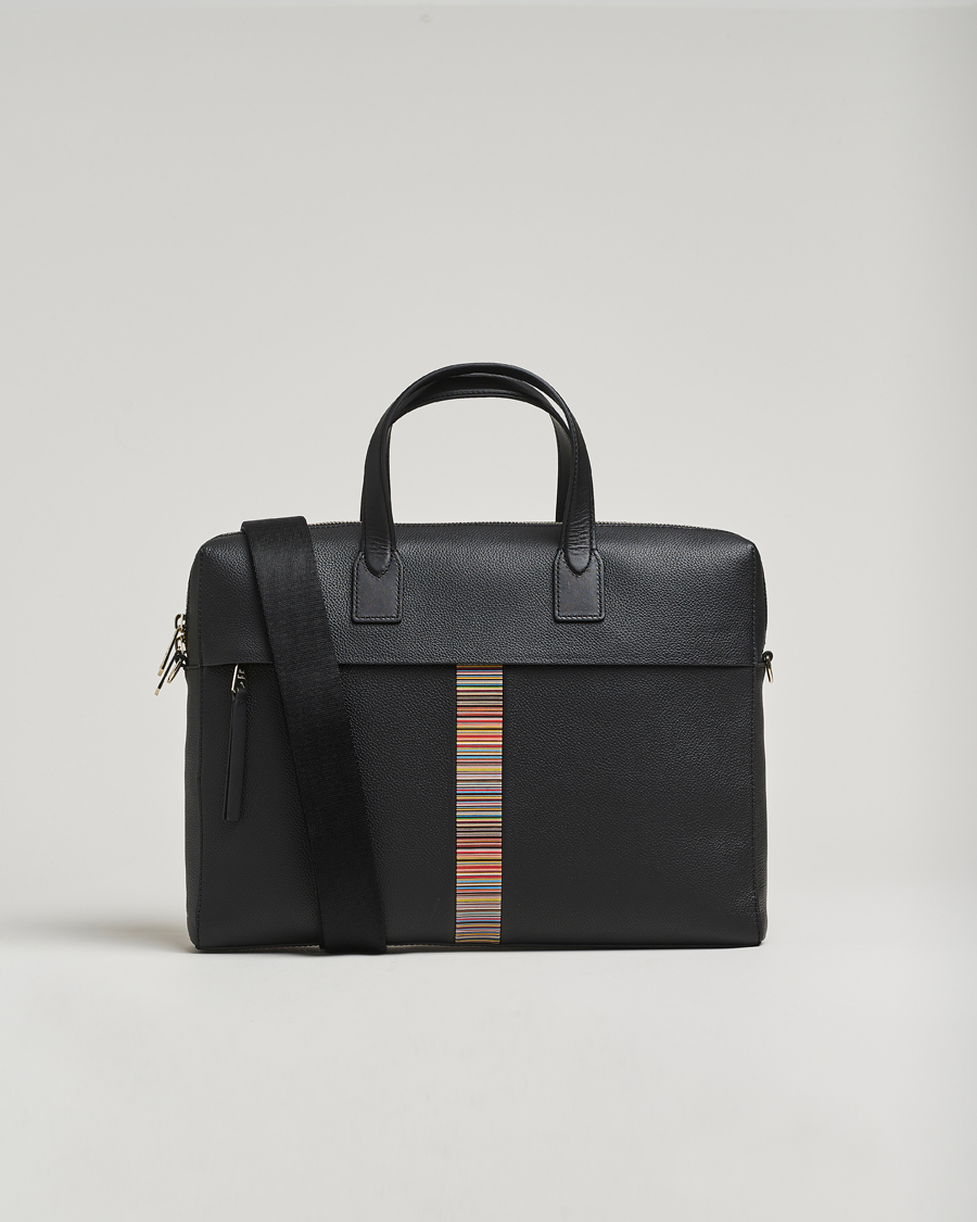 Heren | Tassen | Paul Smith | Paul SmithSignature Trim BriefcaseBlack