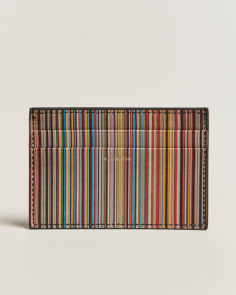 Heren | Portemonnees | Paul Smith | Paul SmithSignature Stripe Card HolderBlack