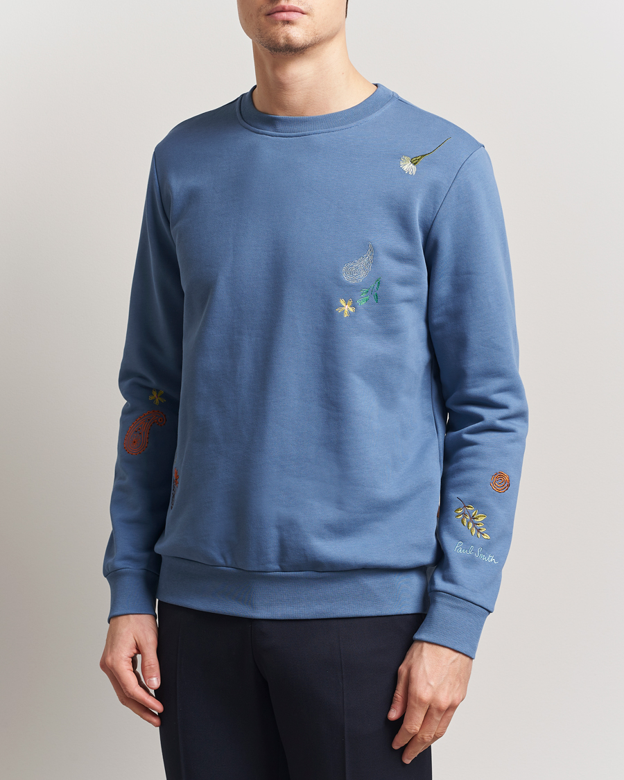 Heren | Truien | Paul Smith | Embroidered Sweatshirt Blue