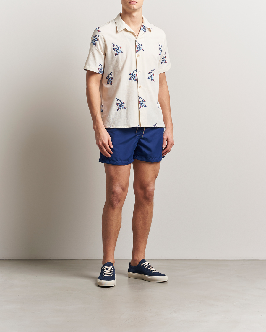 Heren | Overhemden | PS Paul Smith | Flower Short Sleeve Shirt Off White