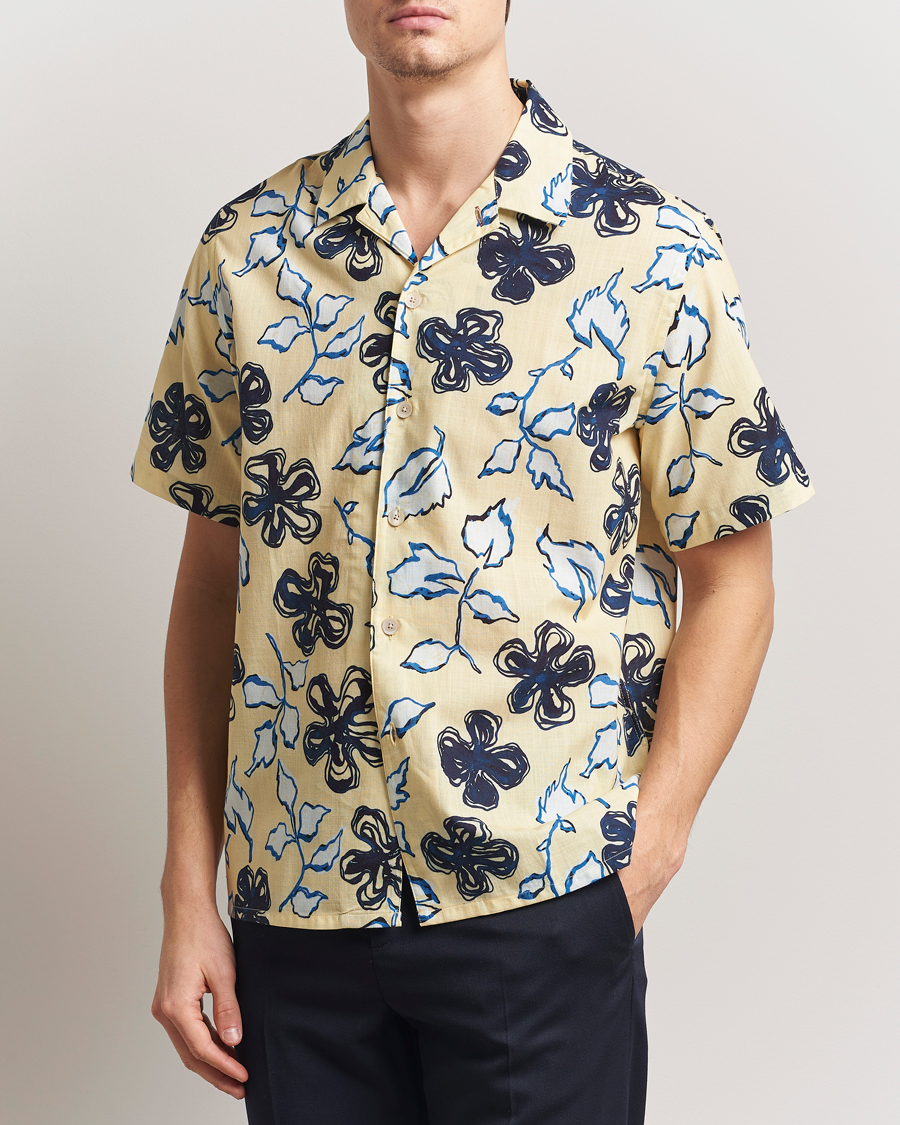 Heren | Overhemden | PS Paul Smith | Floral Short Sleeve Shirt Yellow