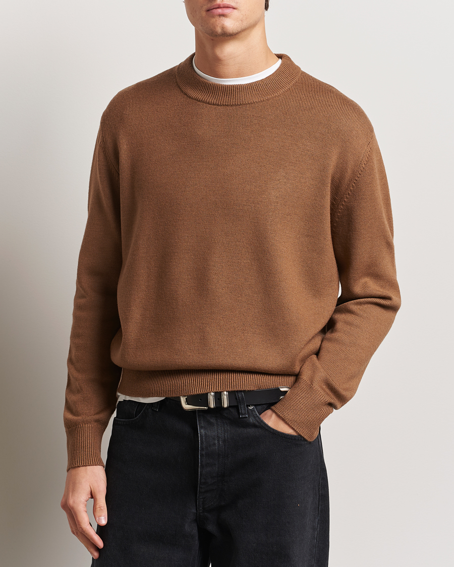 Heren | Truien | Sunflower | Moon Merino Sweater Camel