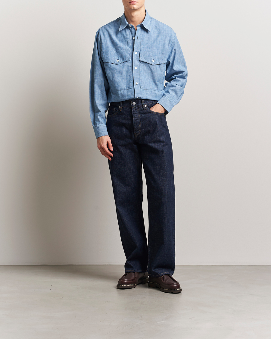 Heren | Overhemden | Sunflower | Loose Jeans Simple Rinse Blue