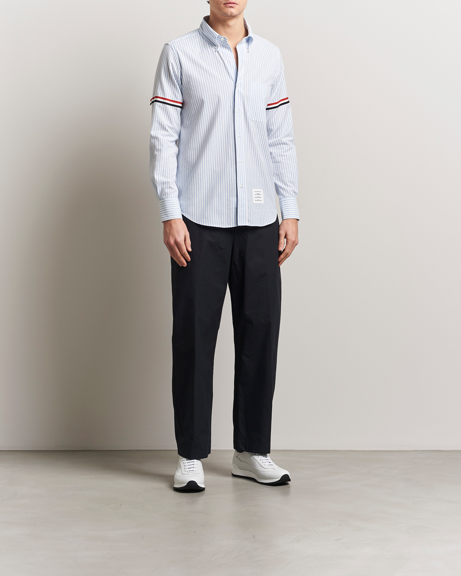 Heren | Overhemden | Thom Browne | Uniform Stripe Cotton Shirt Light Blue
