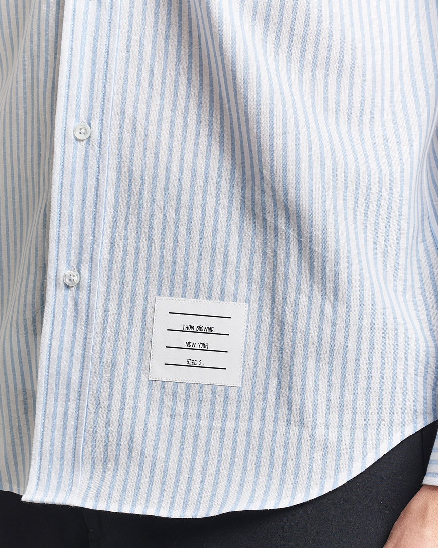 Heren | Overhemden | Thom Browne | Uniform Stripe Cotton Shirt Light Blue