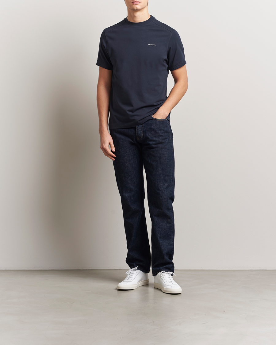Heren | T-shirts | Belstaff | Alloy Cotton T-Shirt Navy