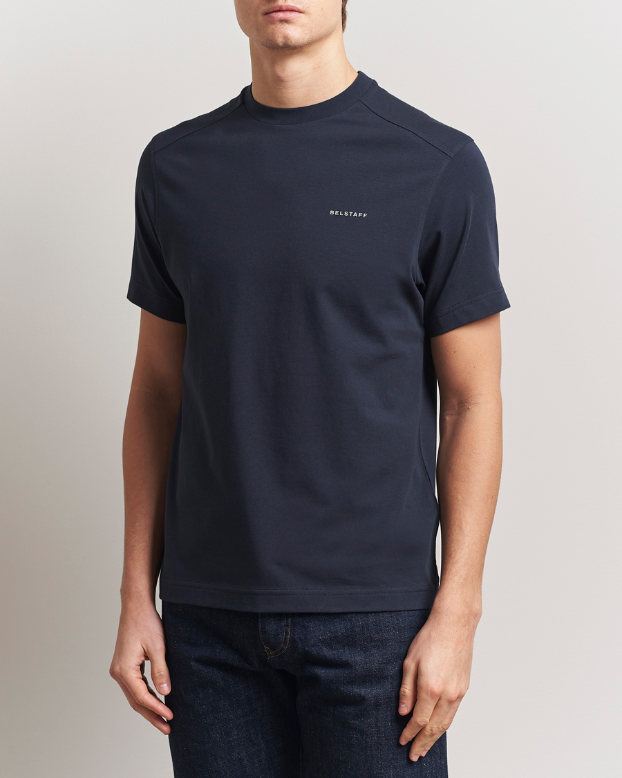 Heren | T-shirts | Belstaff | Alloy Cotton T-Shirt Navy