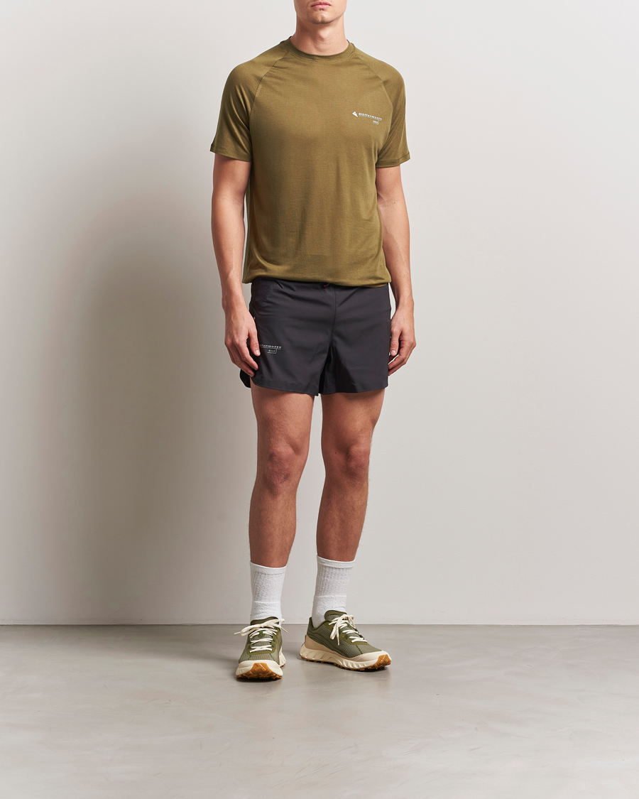 Heren | T-shirts | Klättermusen | Groa Short Sleeve T-Shirt Olive