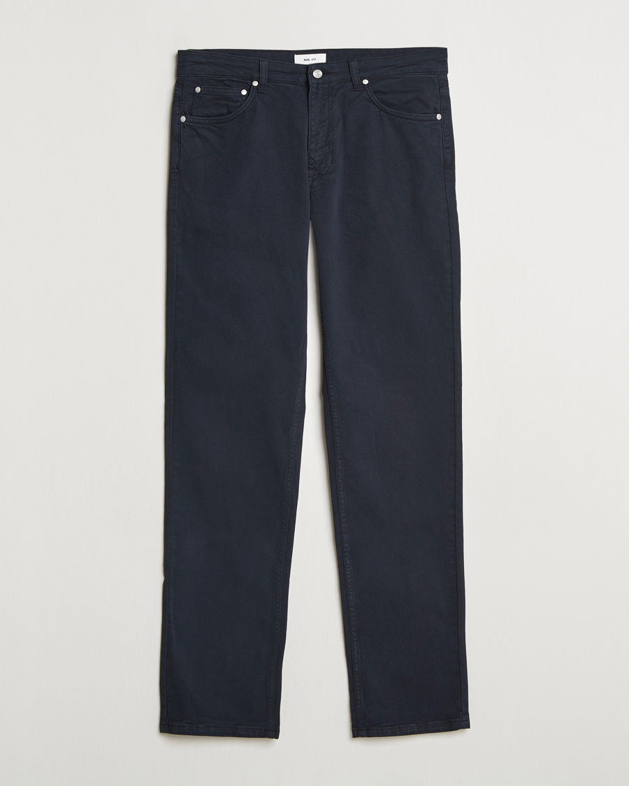Heren | Broeken | NN07 | Tony 5-Pocket Pants Navy Blue
