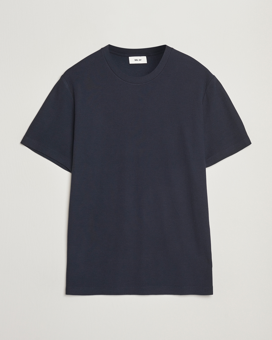 Heren | T-shirts | NN07 | Clive Crew Neck T-Shirt Navy Blue