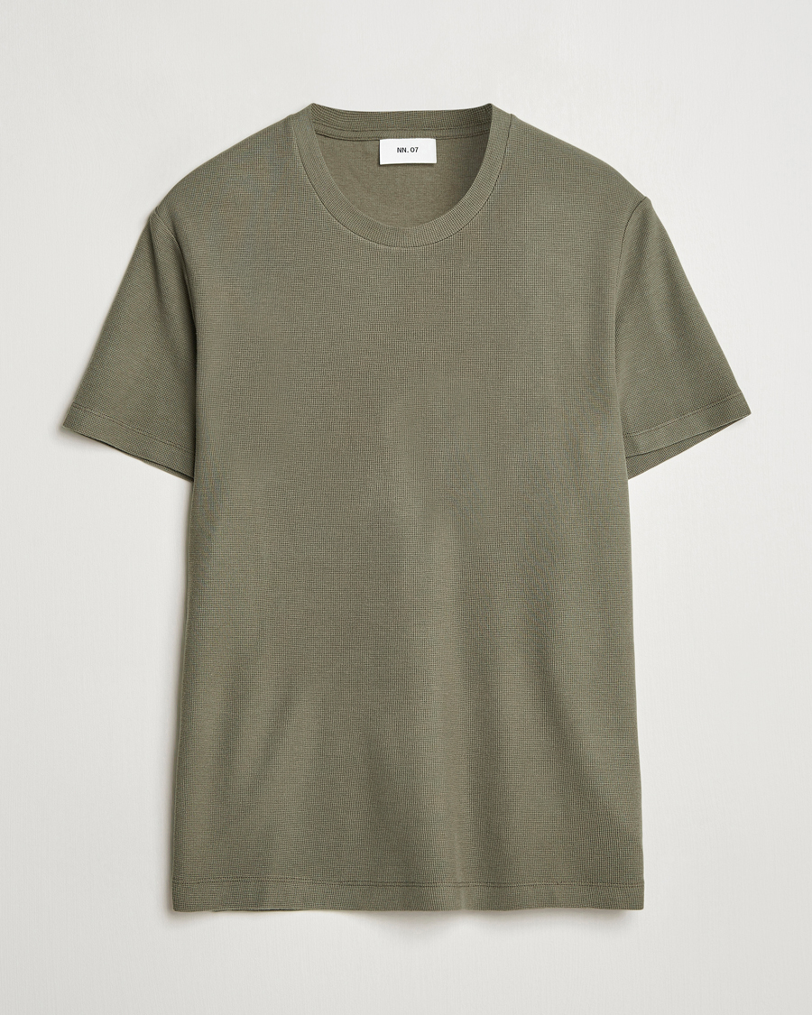 Heren | T-shirts | NN07 | Clive Crew Neck T-Shirt Capers Green
