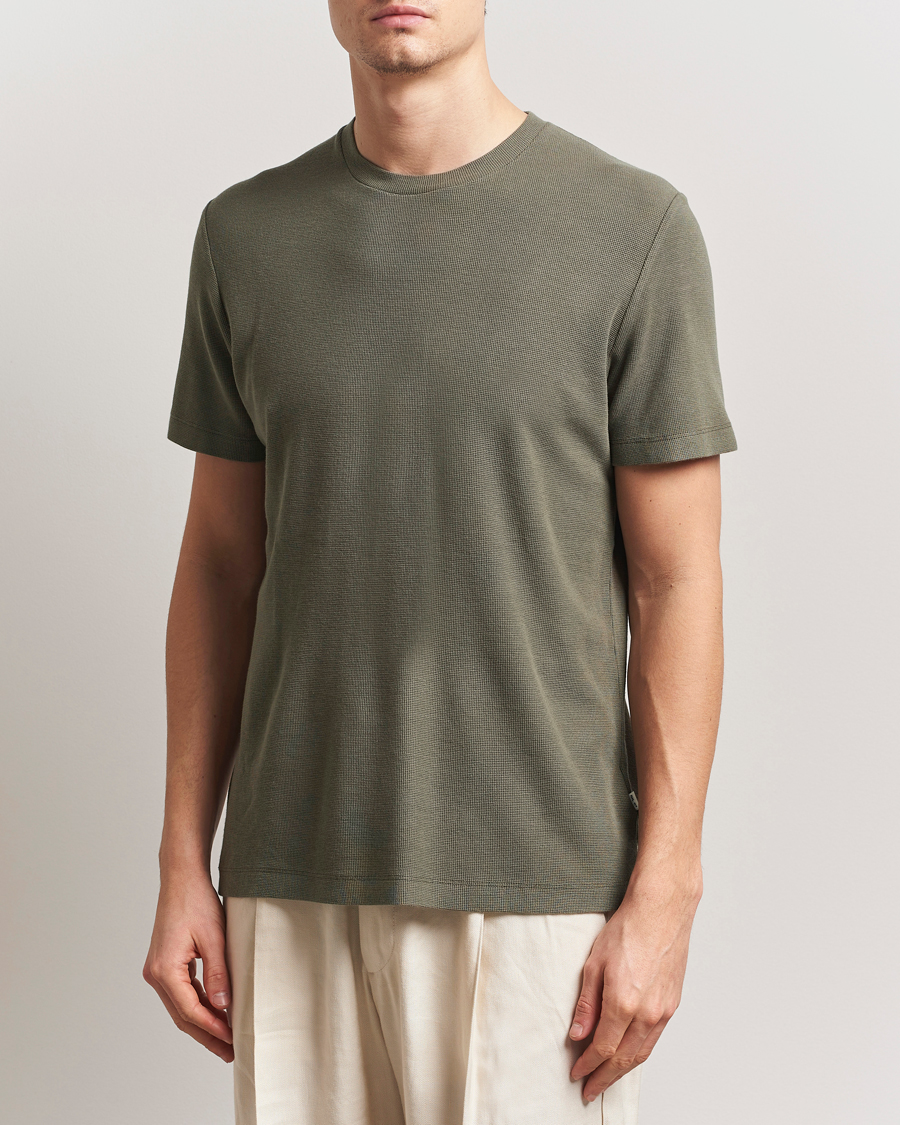 Heren | T-shirts | NN07 | Clive Crew Neck T-Shirt Capers Green