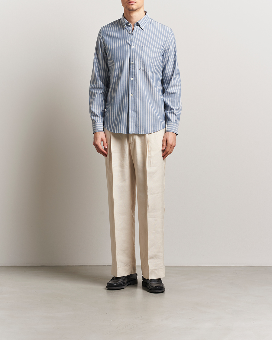 Heren | Overhemden | NN07 | Arne Tencel Shirt Multi Stripe