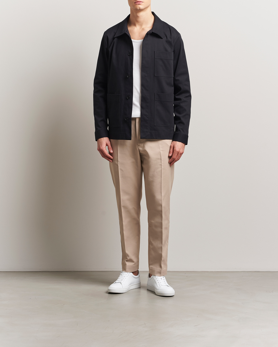 Heren | Overhemden | NN07 | Olav Pocket Overshirt Black