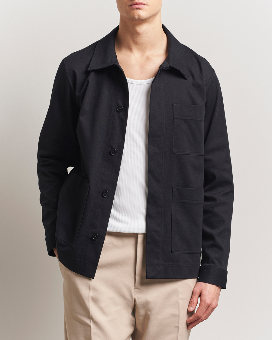 Heren | Overhemden | NN07 | Olav Pocket Overshirt Black