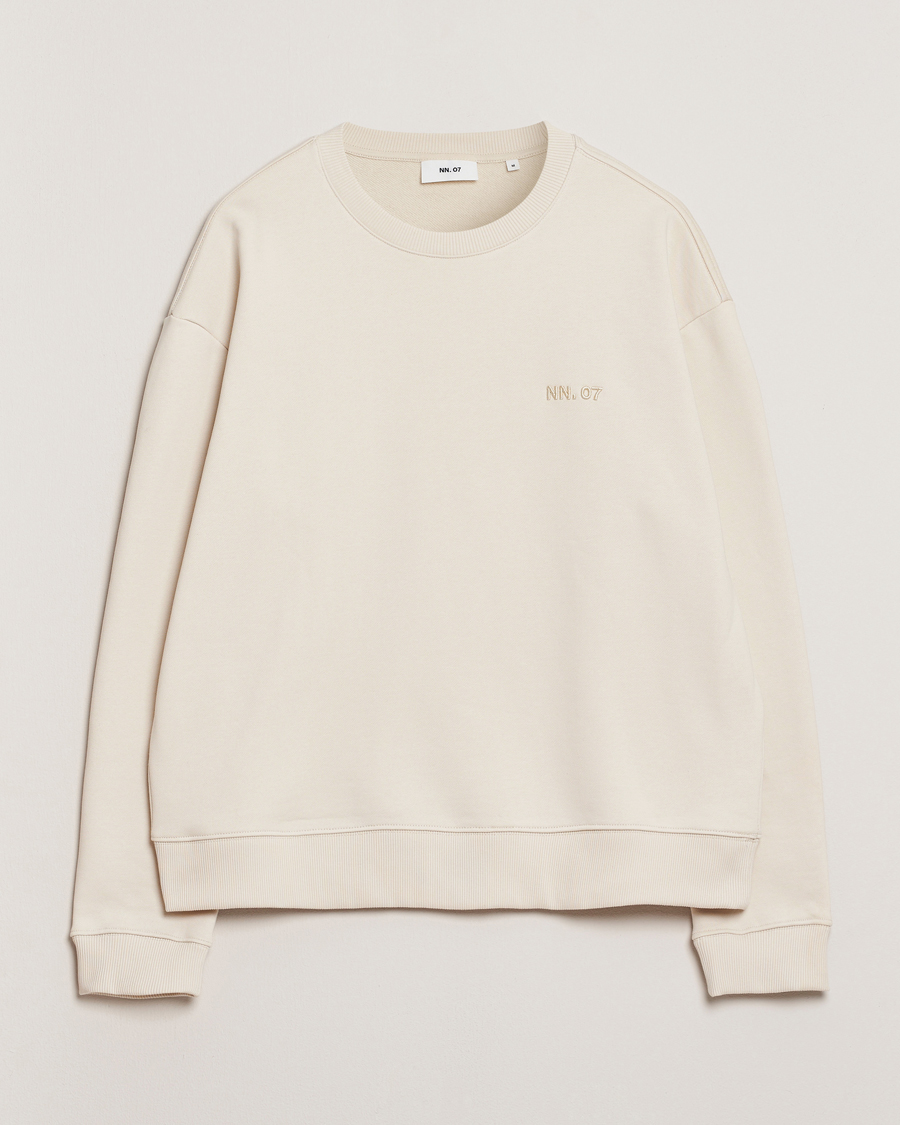 Heren | Truien | NN07 | David Crew Neck Sweatshirt Ivory