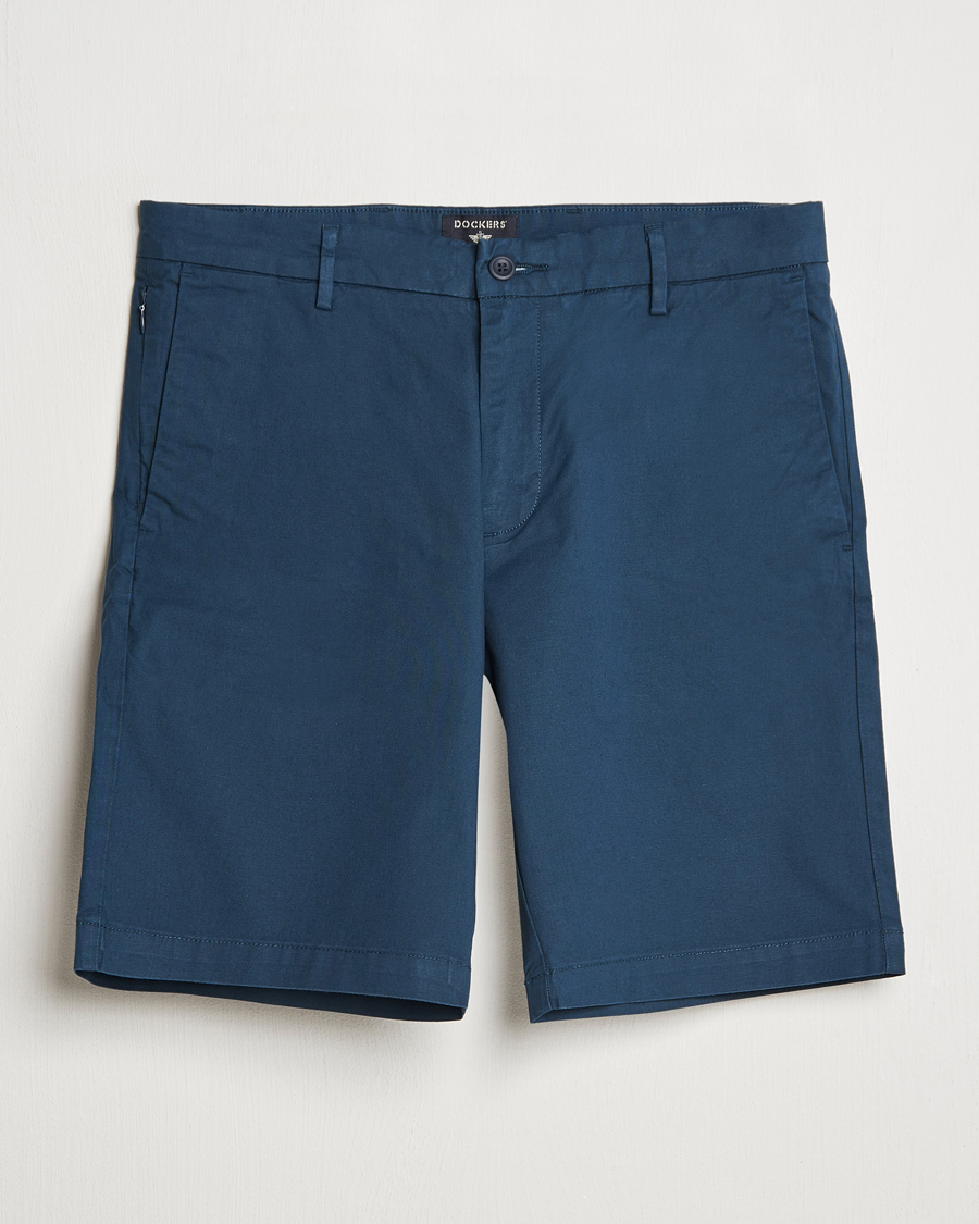 Heren | Korte broek | Dockers | Slim Cotton/Linen Shorts Navy Blazer