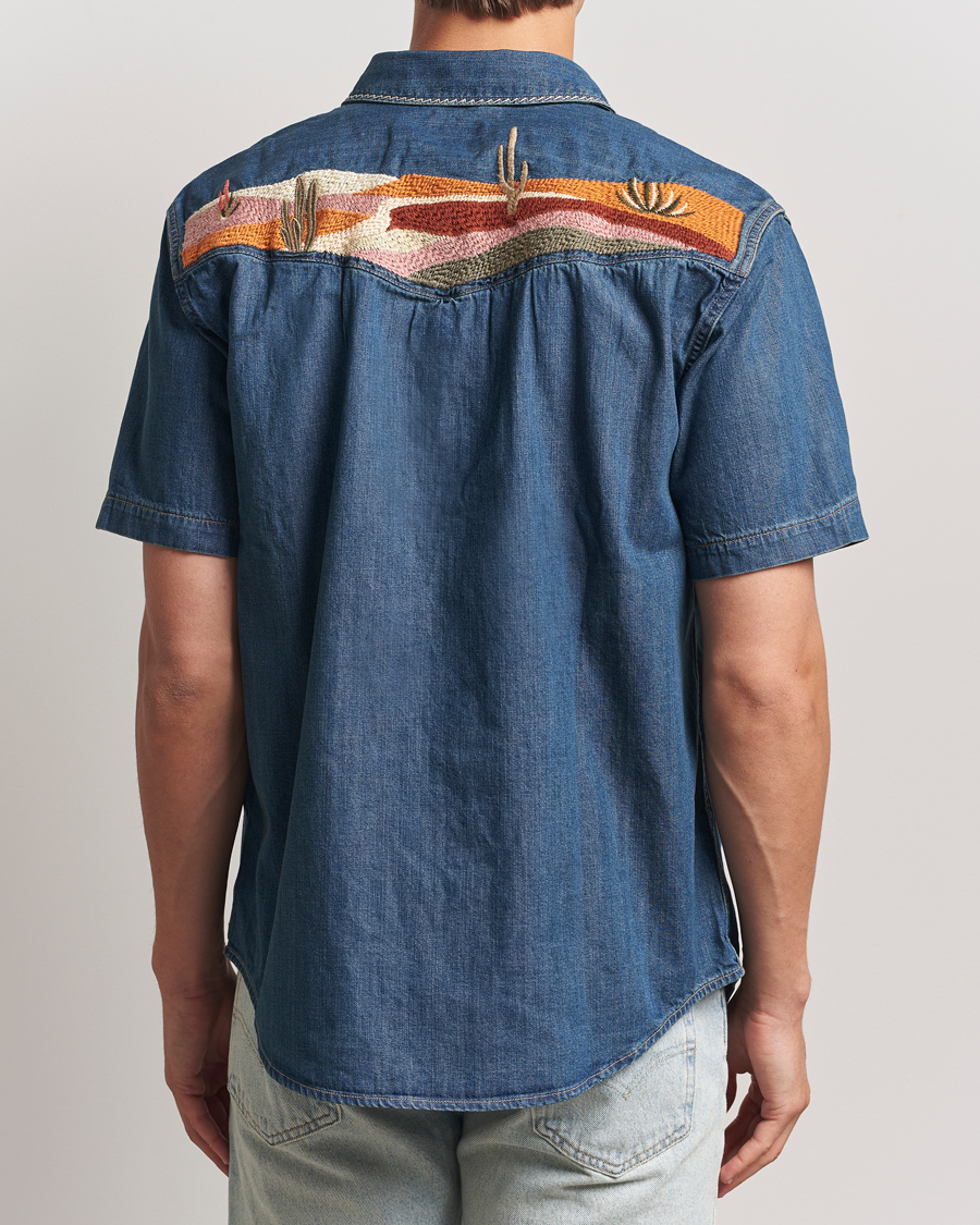 Heren | Overhemden | Levi's | Relaxed Fit Short Sleeve Western Shirt Dark Blue