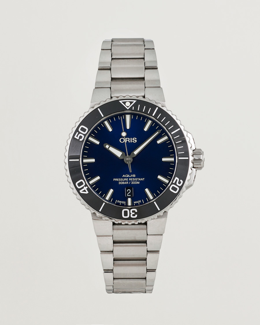 Heren | Oris Pre-Owned Aquis Date Blue | Oris Pre-Owned | Aquis Date Blue