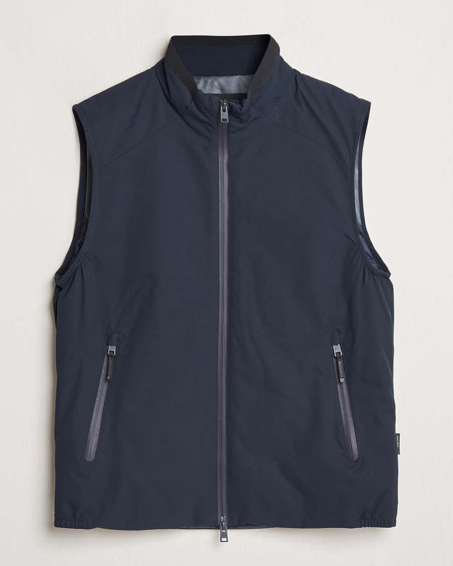 Heren | Jassen | Woolrich | Sailing Two Layer Vest Melton Blue