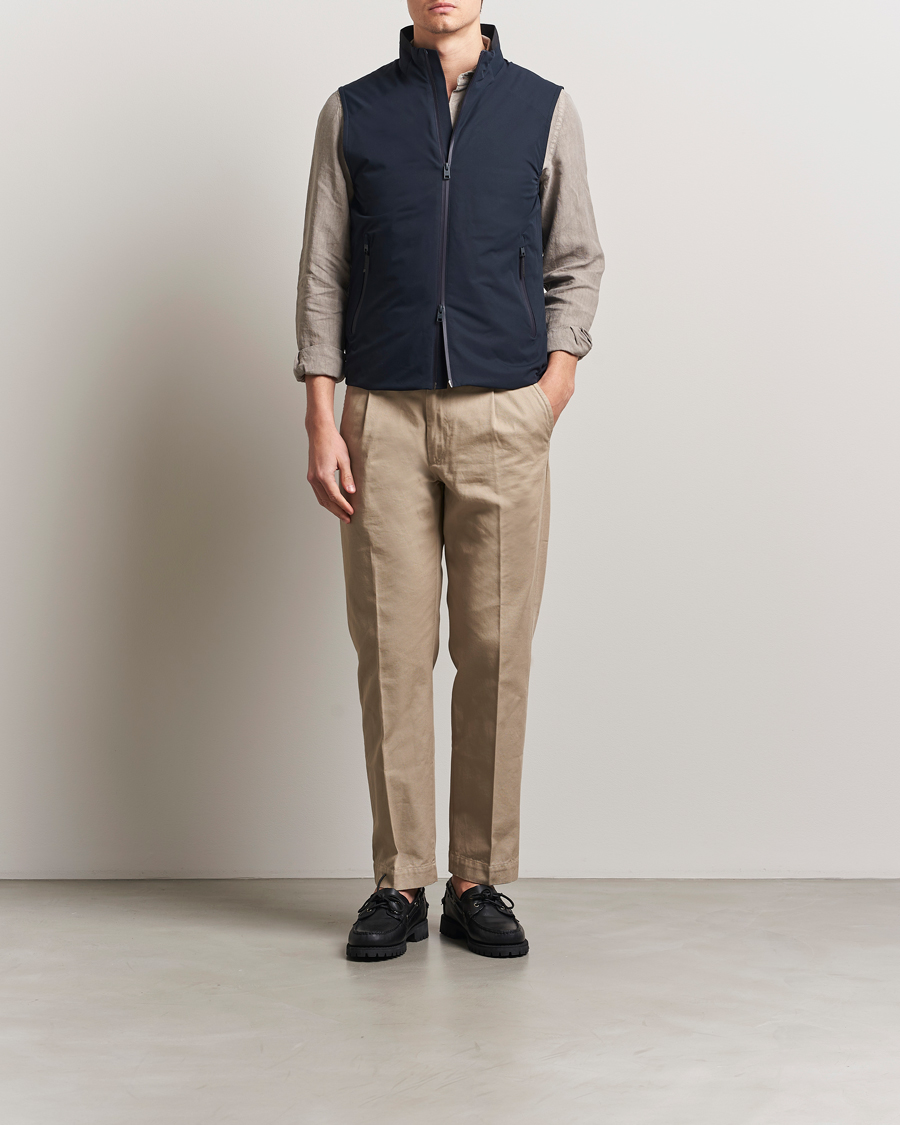 Heren | Jassen | Woolrich | Sailing Two Layer Vest Melton Blue