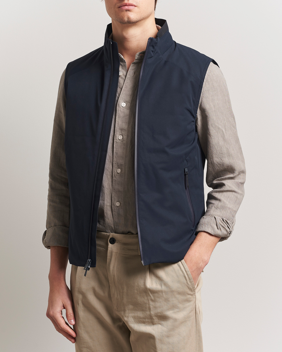 Heren | Jassen | Woolrich | Sailing Two Layer Vest Melton Blue