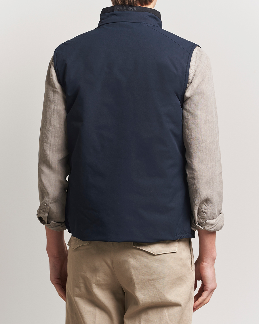 Heren | Jassen | Woolrich | Sailing Two Layer Vest Melton Blue