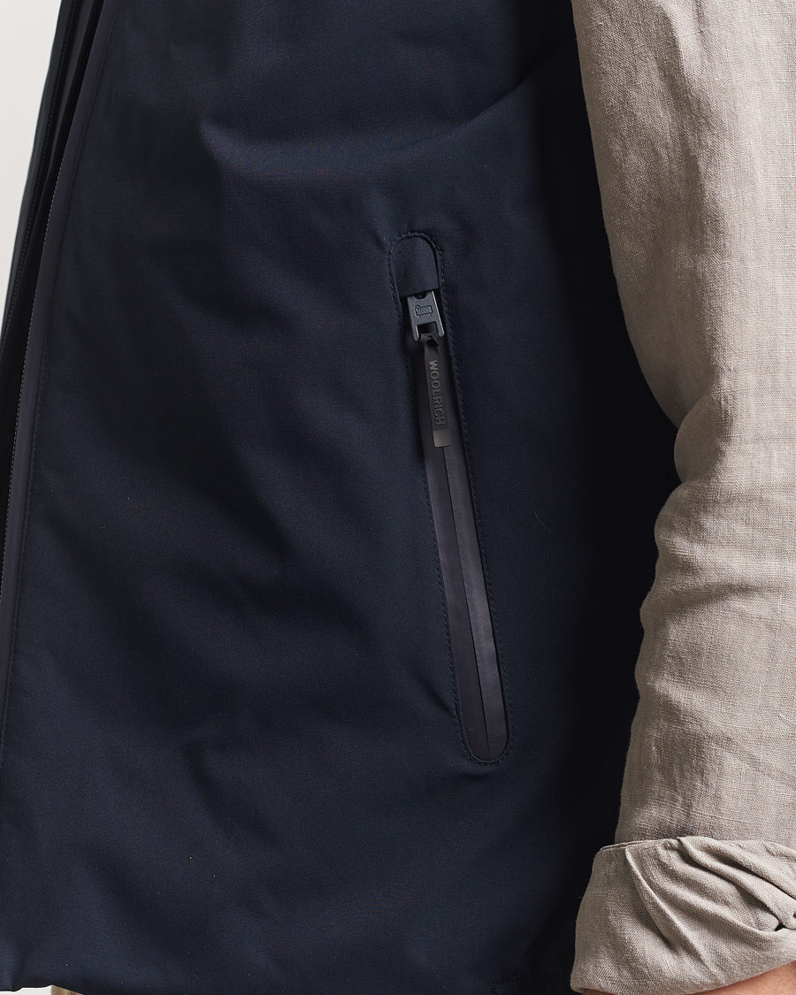 Heren | Jassen | Woolrich | Sailing Two Layer Vest Melton Blue