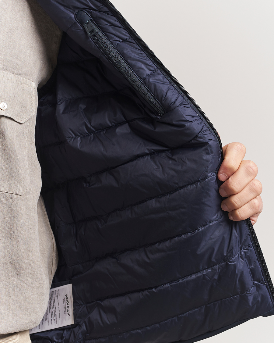 Heren | Jassen | Woolrich | Sailing Two Layer Vest Melton Blue