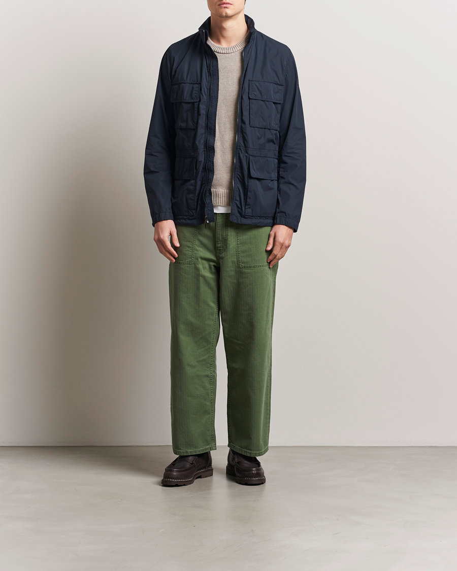 Heren | Jassen | Woolrich | Urban Field Jacket Melton Blue
