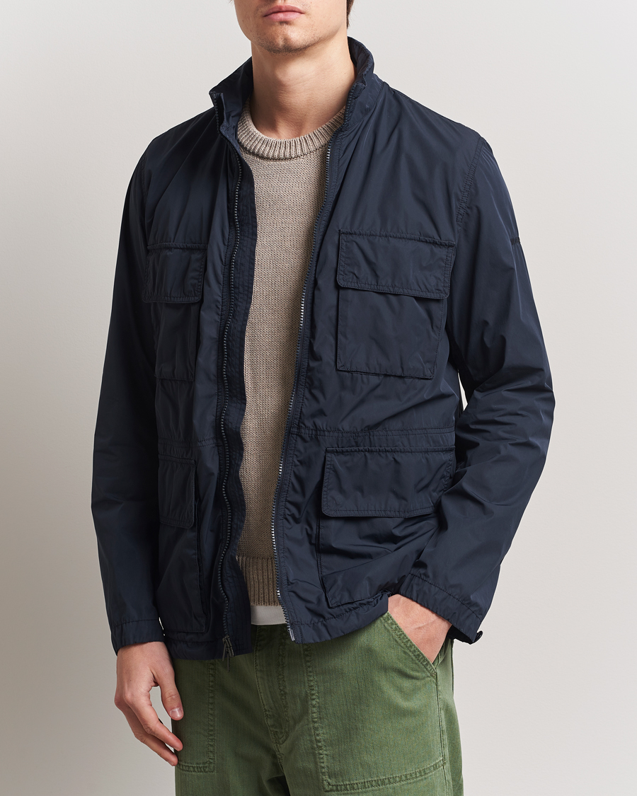 Heren | Jassen | Woolrich | Urban Field Jacket Melton Blue