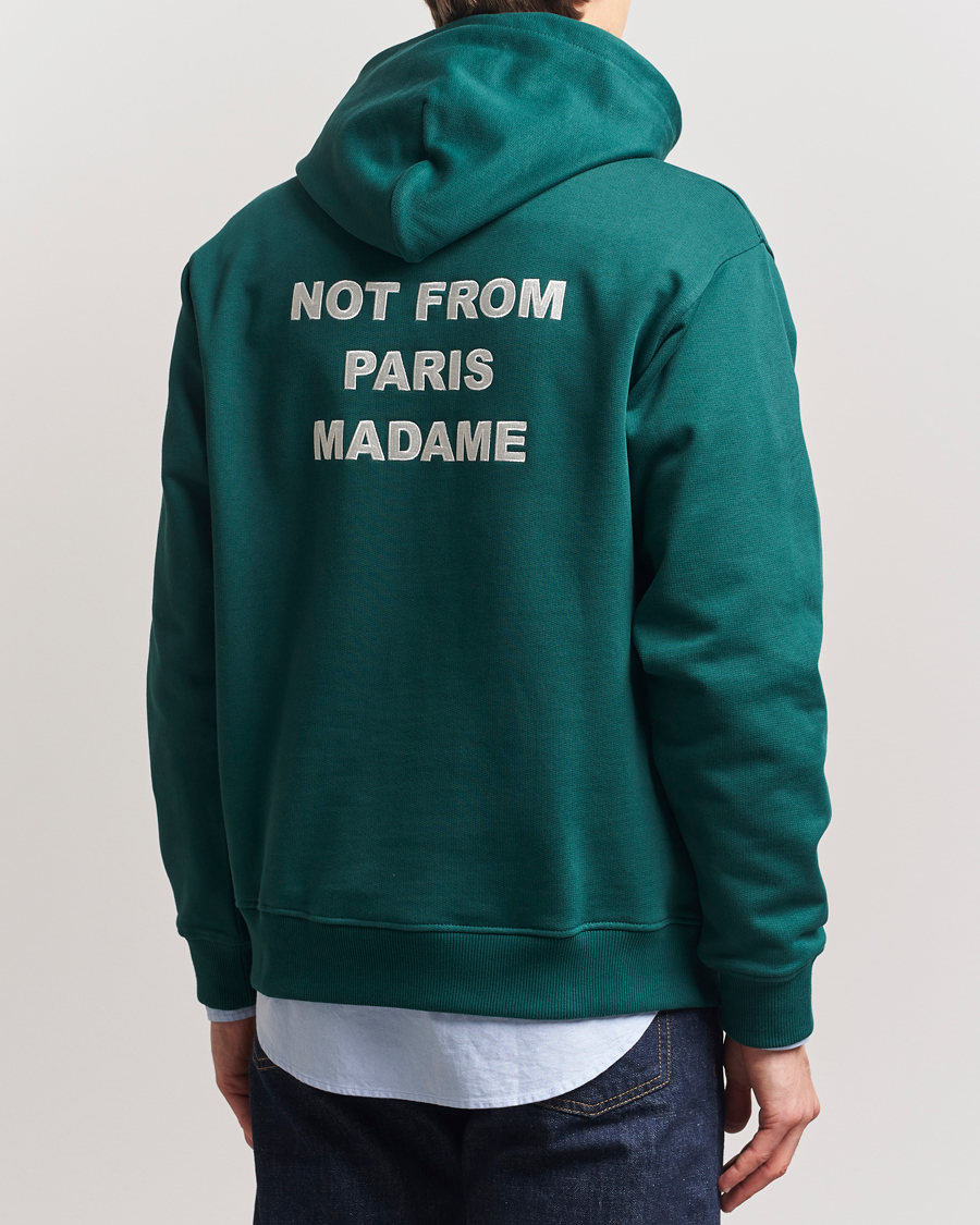 Heren | Truien | Drôle de Monsieur | Slogan Hoodie Dark Green