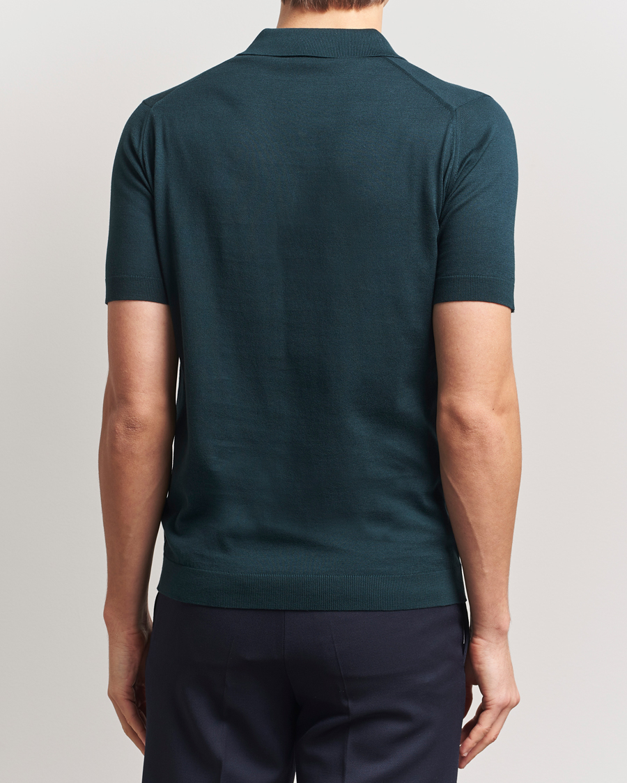 Heren | Polo's | John Smedley | Adrian Slim Fit Sea Island Polo Rain Forest