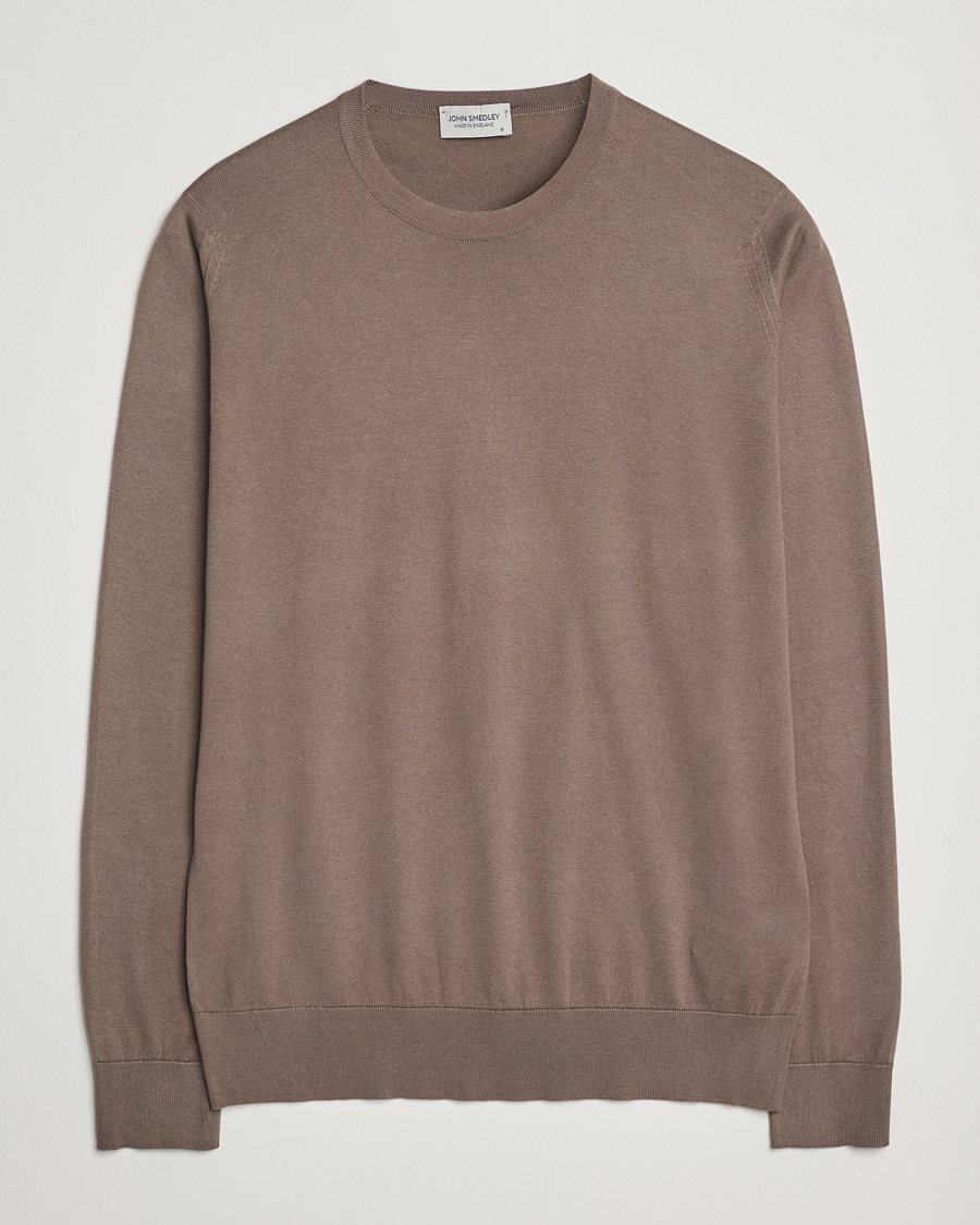 Heren | Truien | John Smedley | Rowland Sea Island Crew Neck Pullover Beige Musk