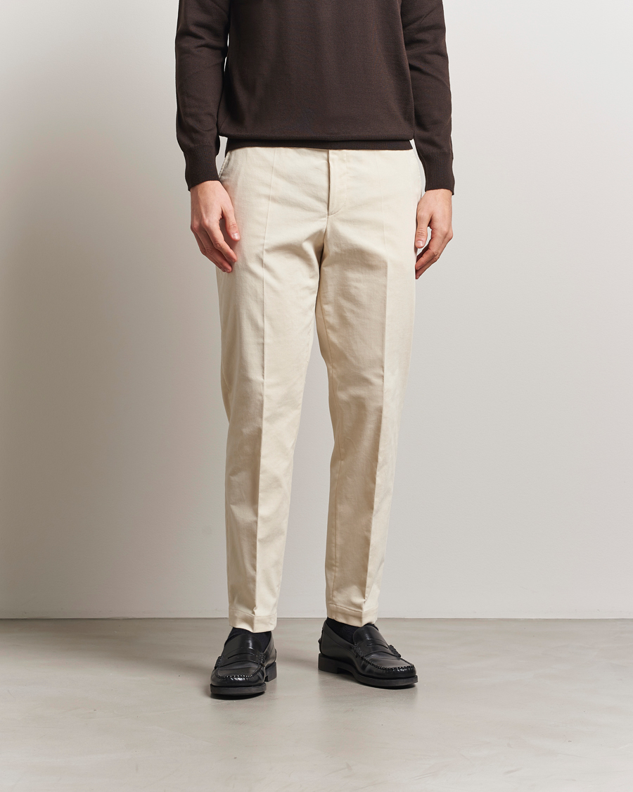 Heren | Broeken | BOSS BLACK | Perin Spring Cord Trousers Open White