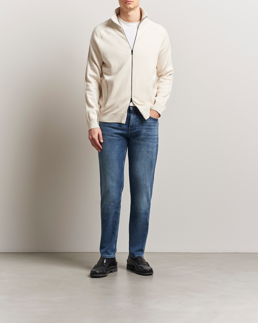Heren | Jeans | BOSS BLACK | Re.Maine Jeans Washed Navy