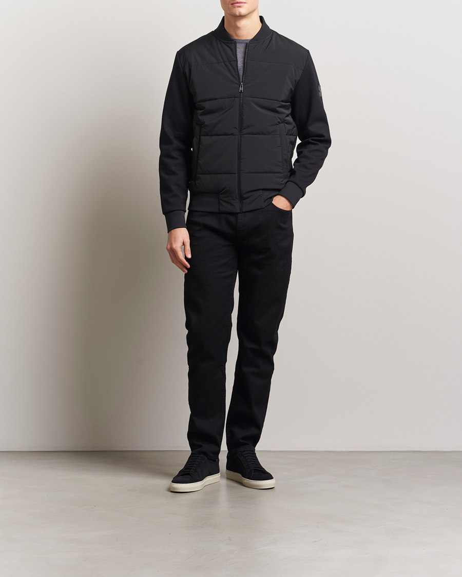 Heren | Jassen | BOSS BLACK | Skiles Hybrid Jacket Black
