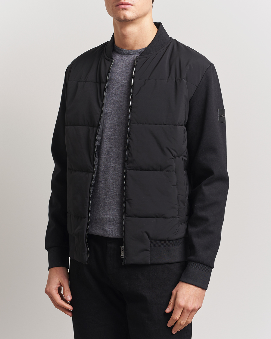 Heren | Jassen | BOSS BLACK | Skiles Hybrid Jacket Black