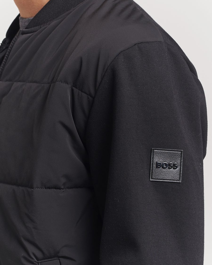 Heren | Jassen | BOSS BLACK | Skiles Hybrid Jacket Black