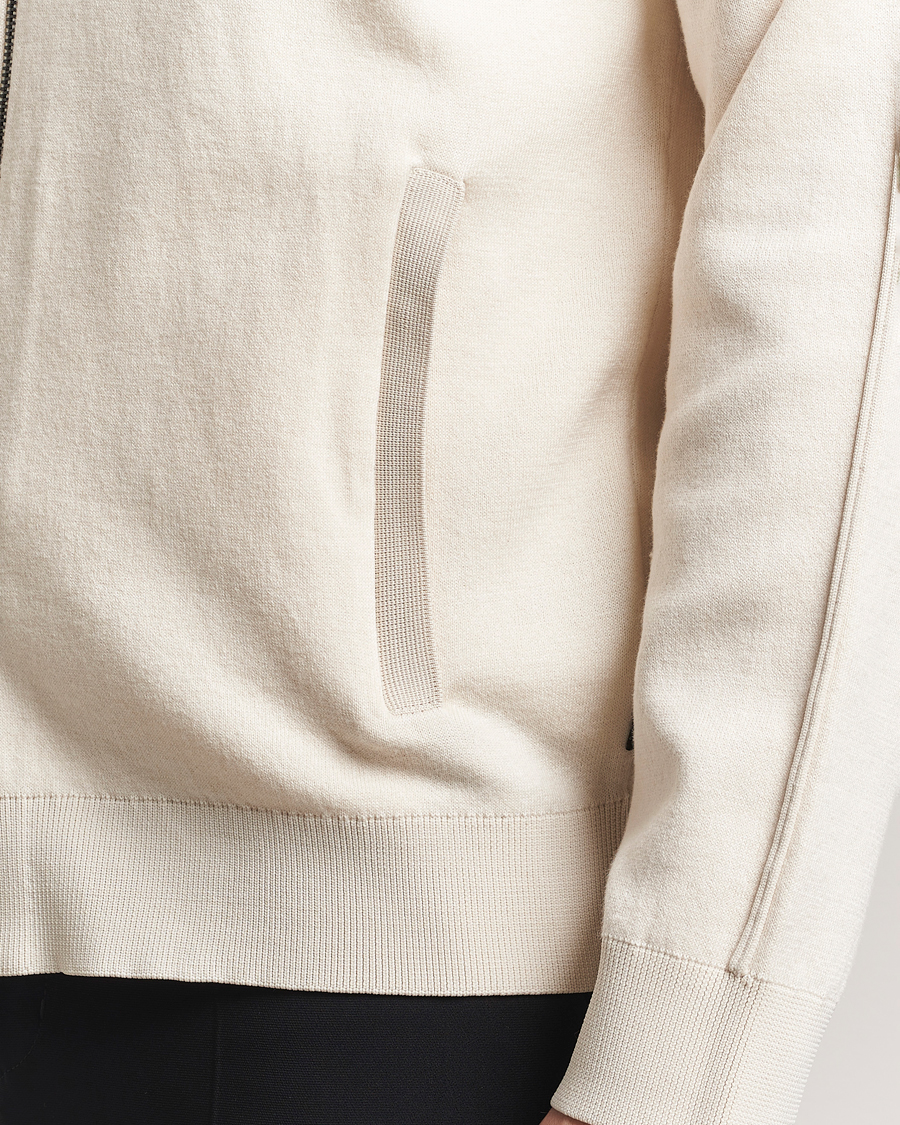 Heren | Truien | BOSS BLACK | Domico Knitted Full Zip Open White