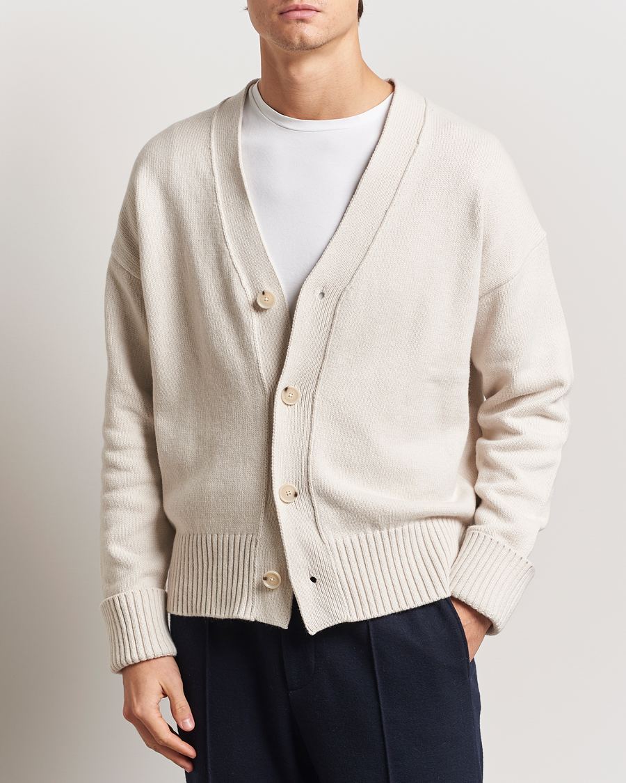Heren | Truien | BOSS BLACK | Bellaco Knitted Cardigan Open White