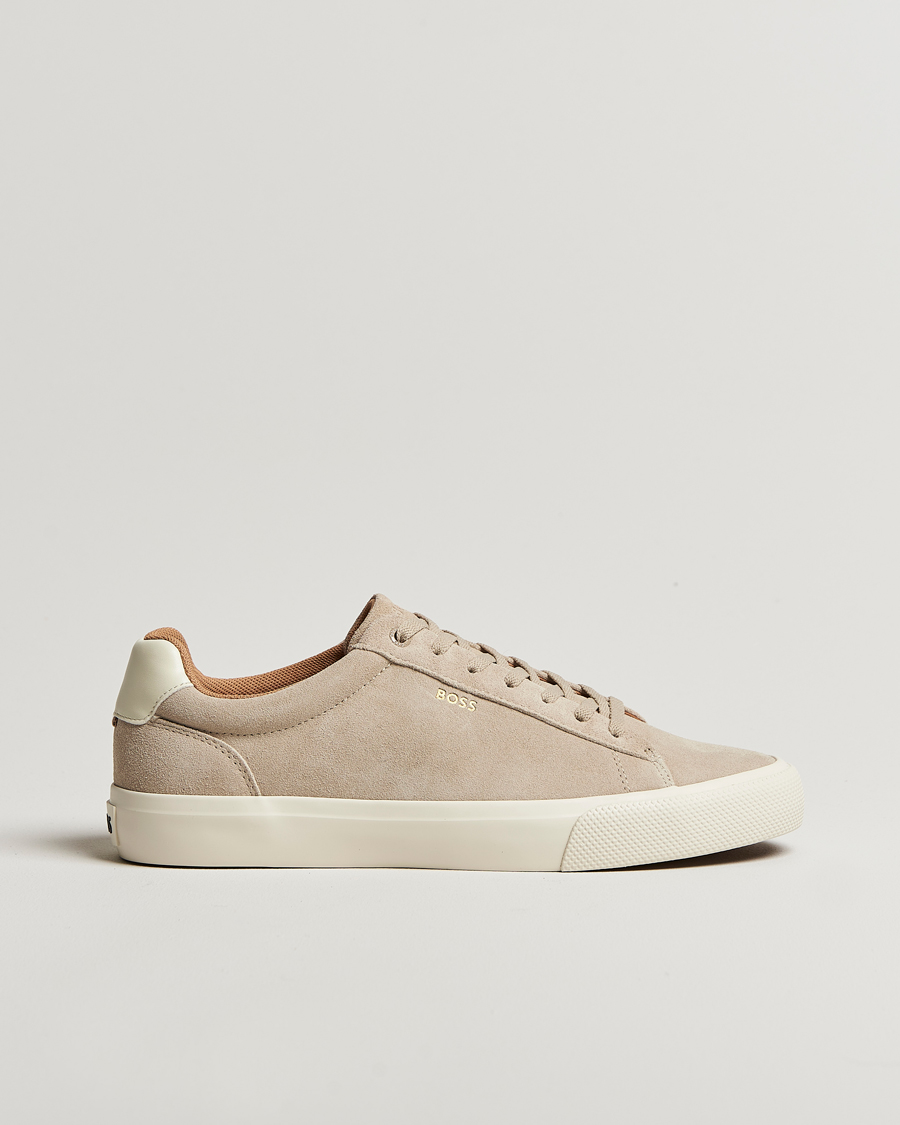 Heren | Sneakers | BOSS BLACK | Aiden Suede Sneaker Light Beige