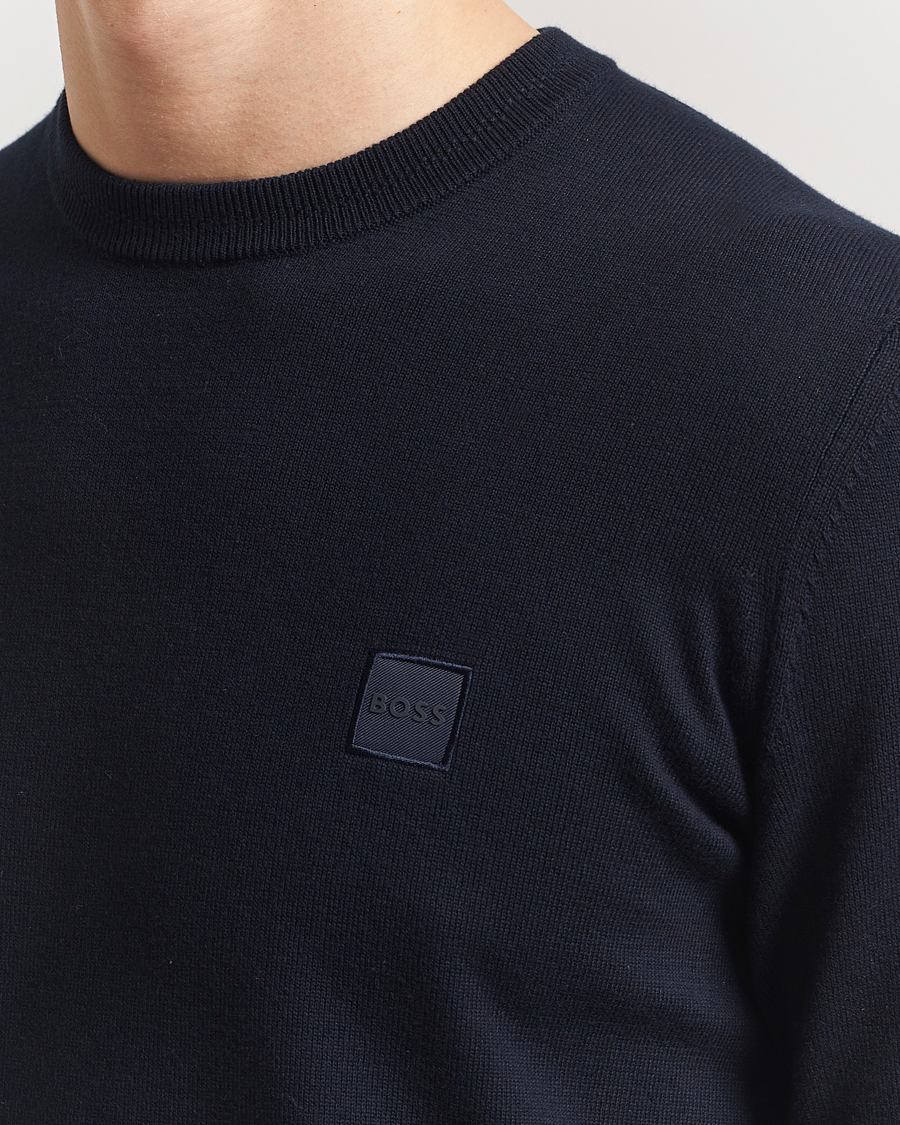 Heren | Truien | BOSS ORANGE | Kanovano Knitted Sweater Dark Blue