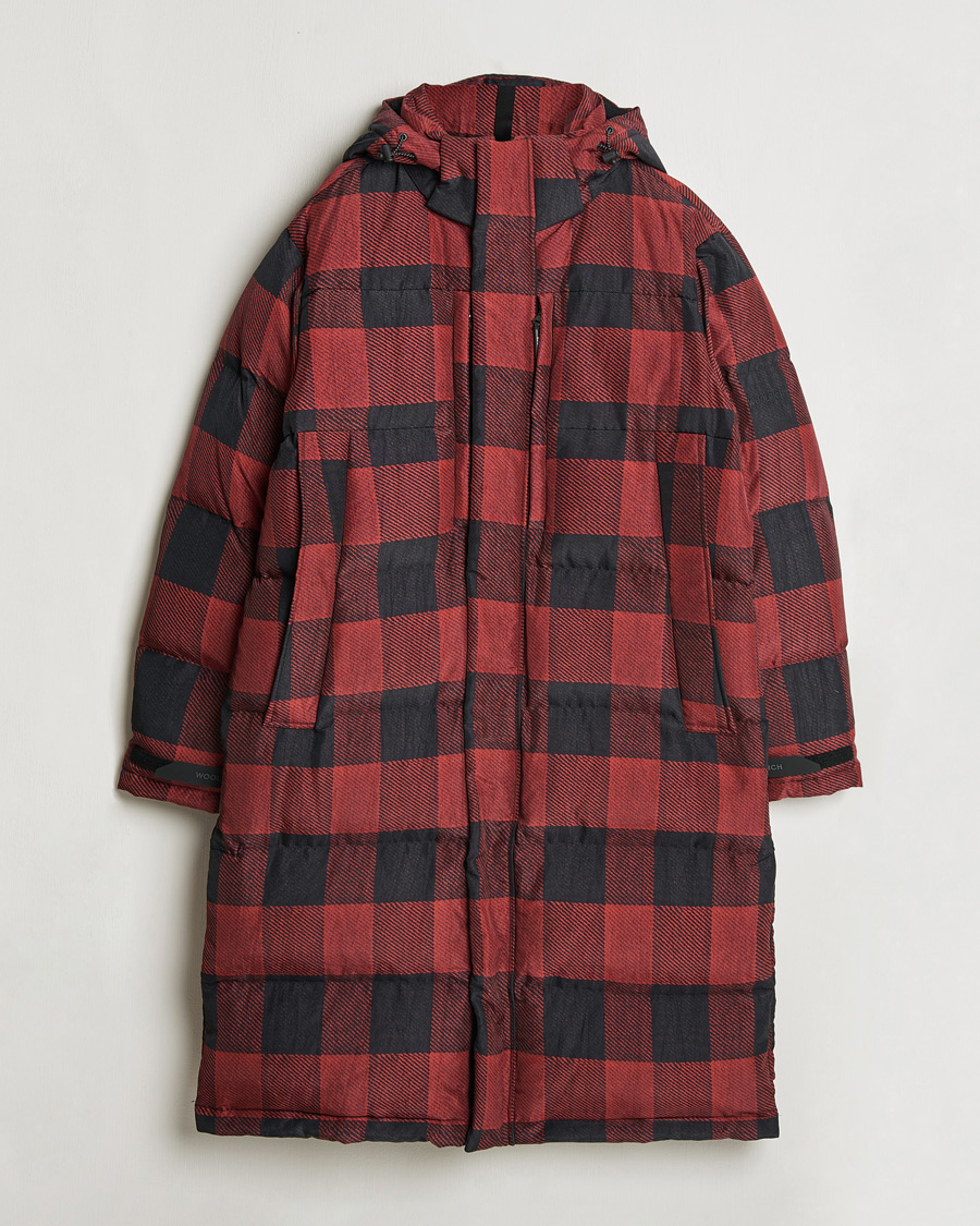 Heren | Jassen | Woolrich | Quilted Check Parka by Todd Snyder Red/Black