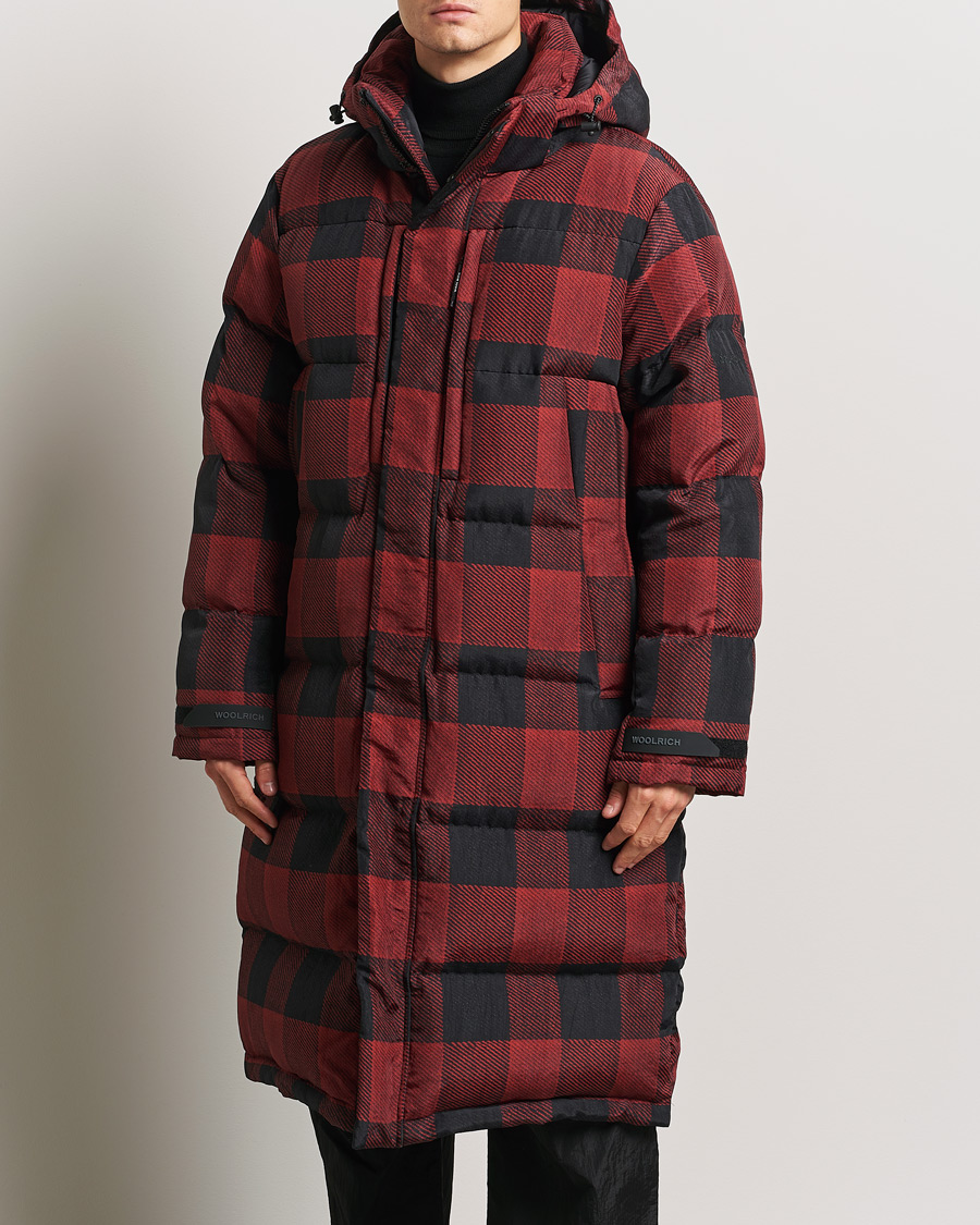 Heren | Jassen | Woolrich | Quilted Check Parka by Todd Snyder Red/Black