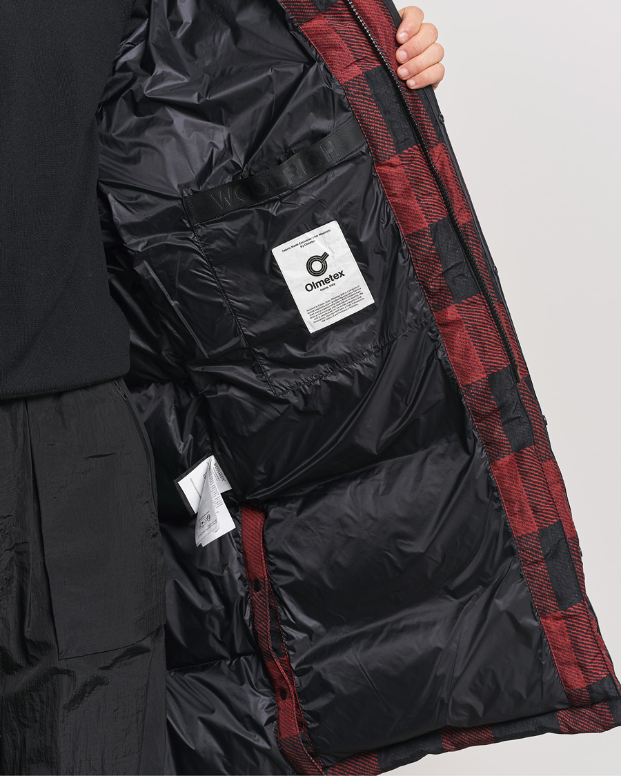 Heren | Jassen | Woolrich | Quilted Check Parka by Todd Snyder Red/Black