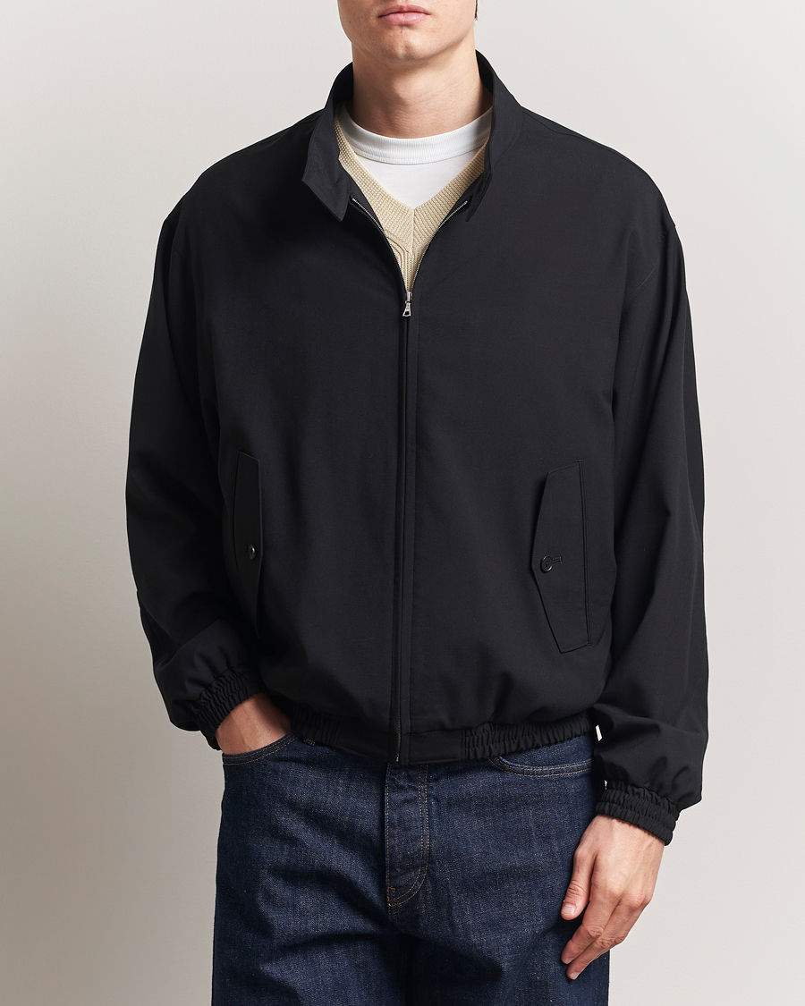 Heren | Jassen | Auralee | Wool Zip Bomber Jacket Black