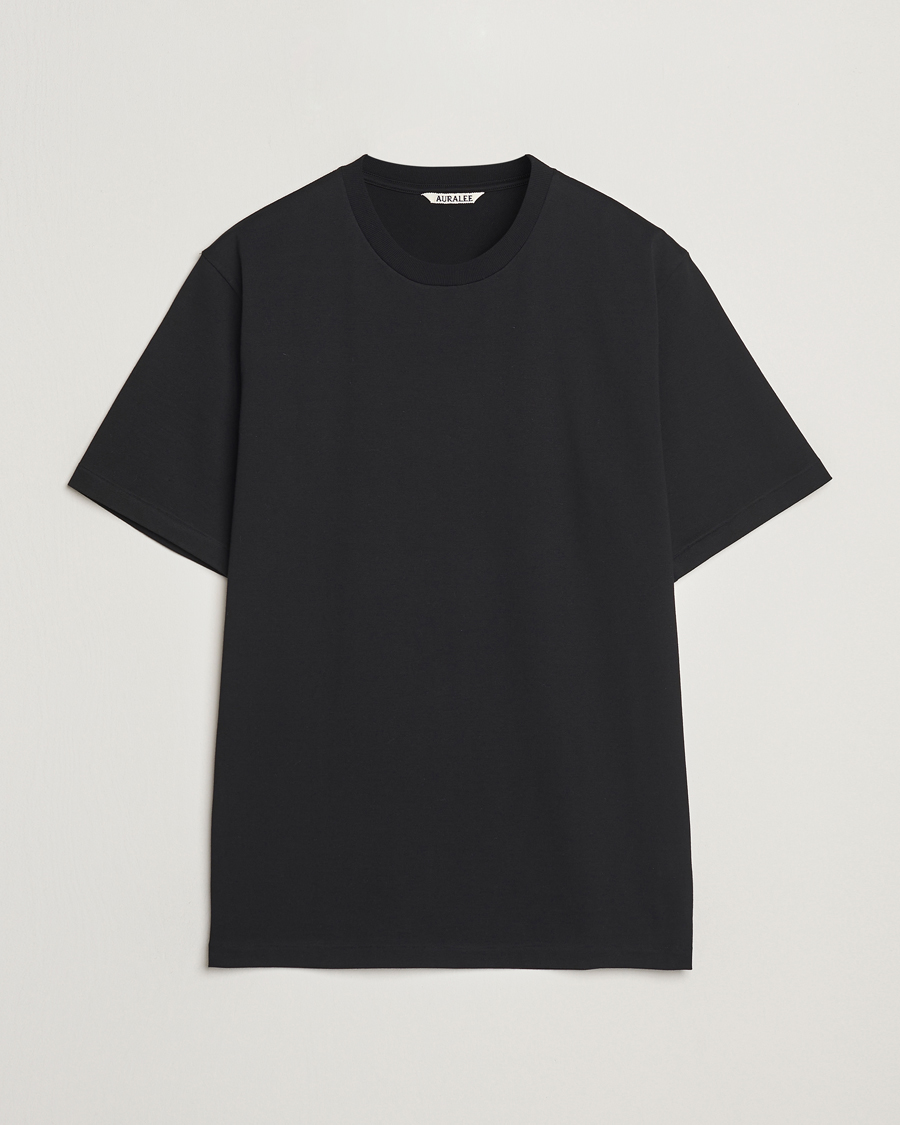 Heren | T-shirts | Auralee | Luster Plating T-Shirt Black